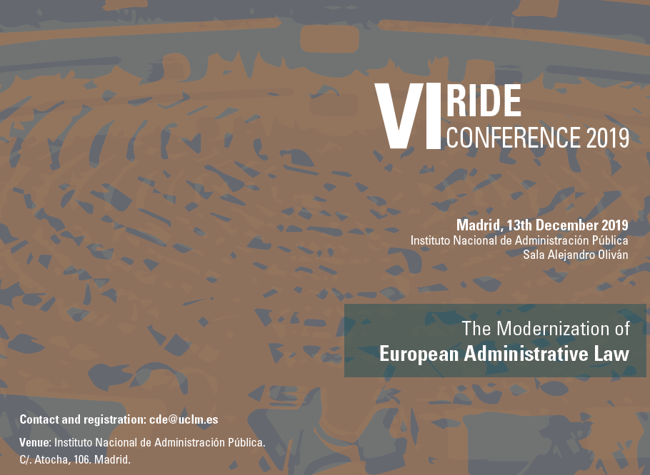 VI RIDE Conference The Modernization of European Administrative Law