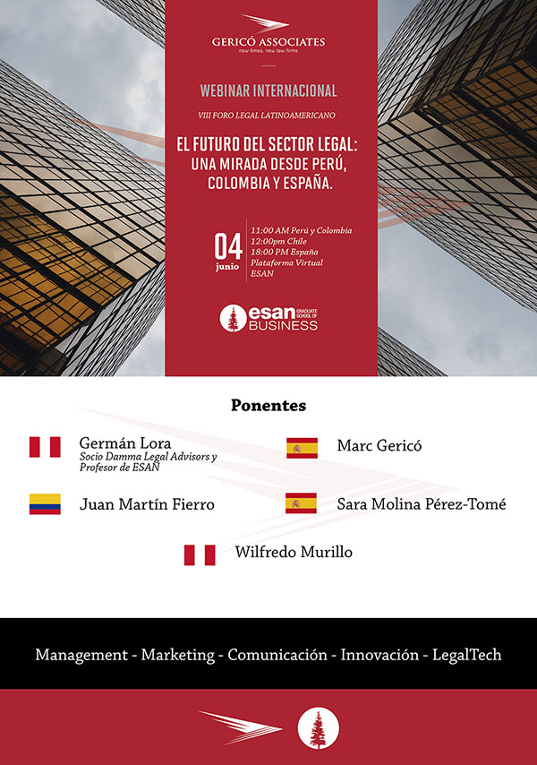 El futuro del sector legal: una mirada desde Perú, Colombia y España.