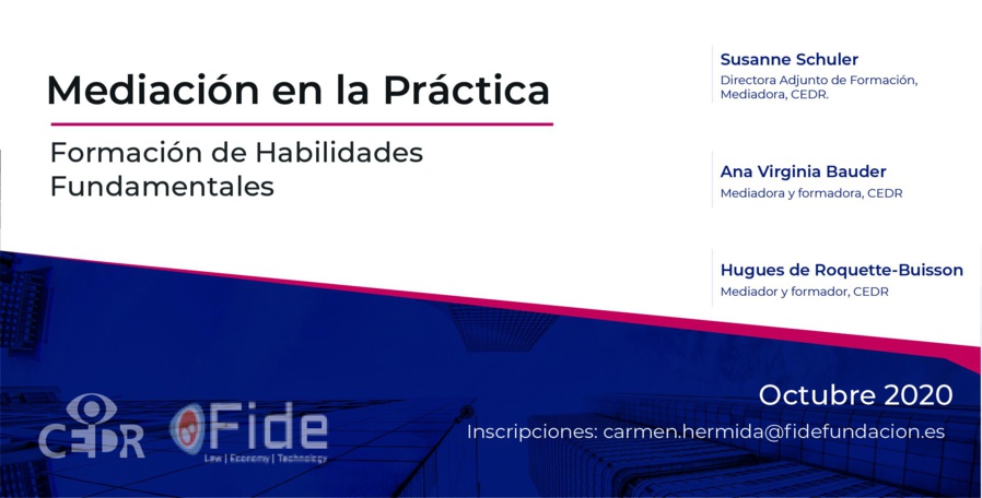 II Edición Mediación en la Práctica. Formación de Habilidades Fundamentales 