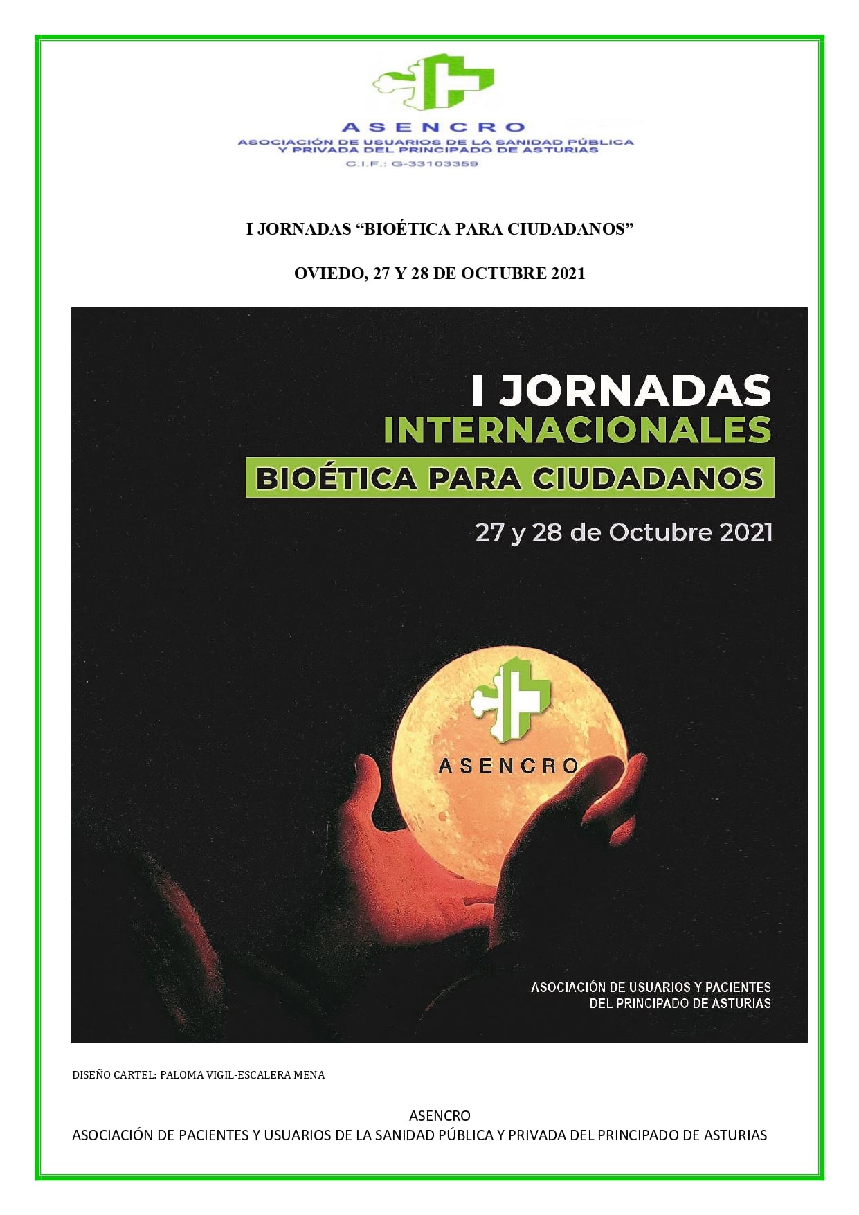 I Jornadas Internacionales Bioética para ciudadanos