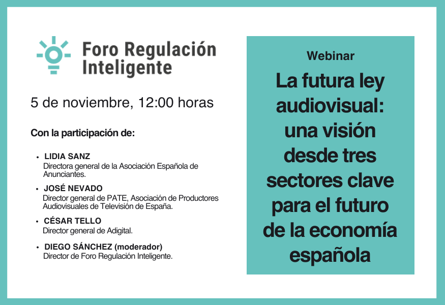 La futura ley audiovisual: una visión desde tres sectores clave para el futuro de la economía