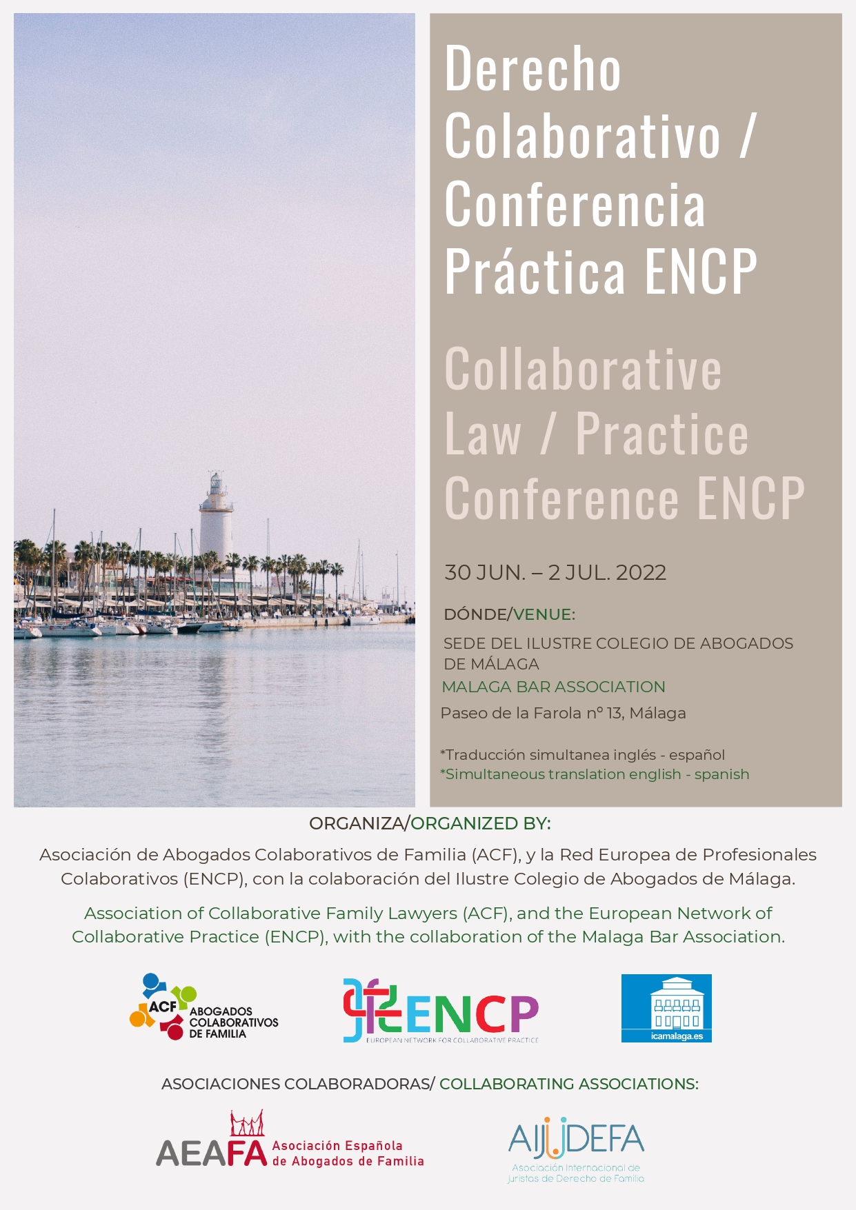 Conferencia práctica de Derecho Colaborativo ENCP