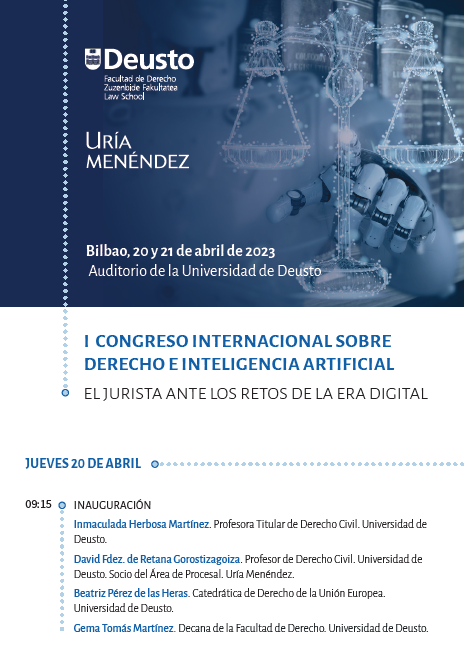 I Congreso Internacional de Derecho e Inteligencia Artificial 