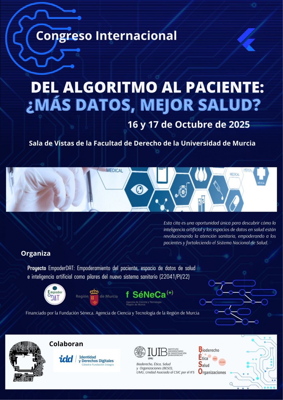 Congreso Internacional: Del algoritmo al paciente: ¿Más datos, Mejor salud?